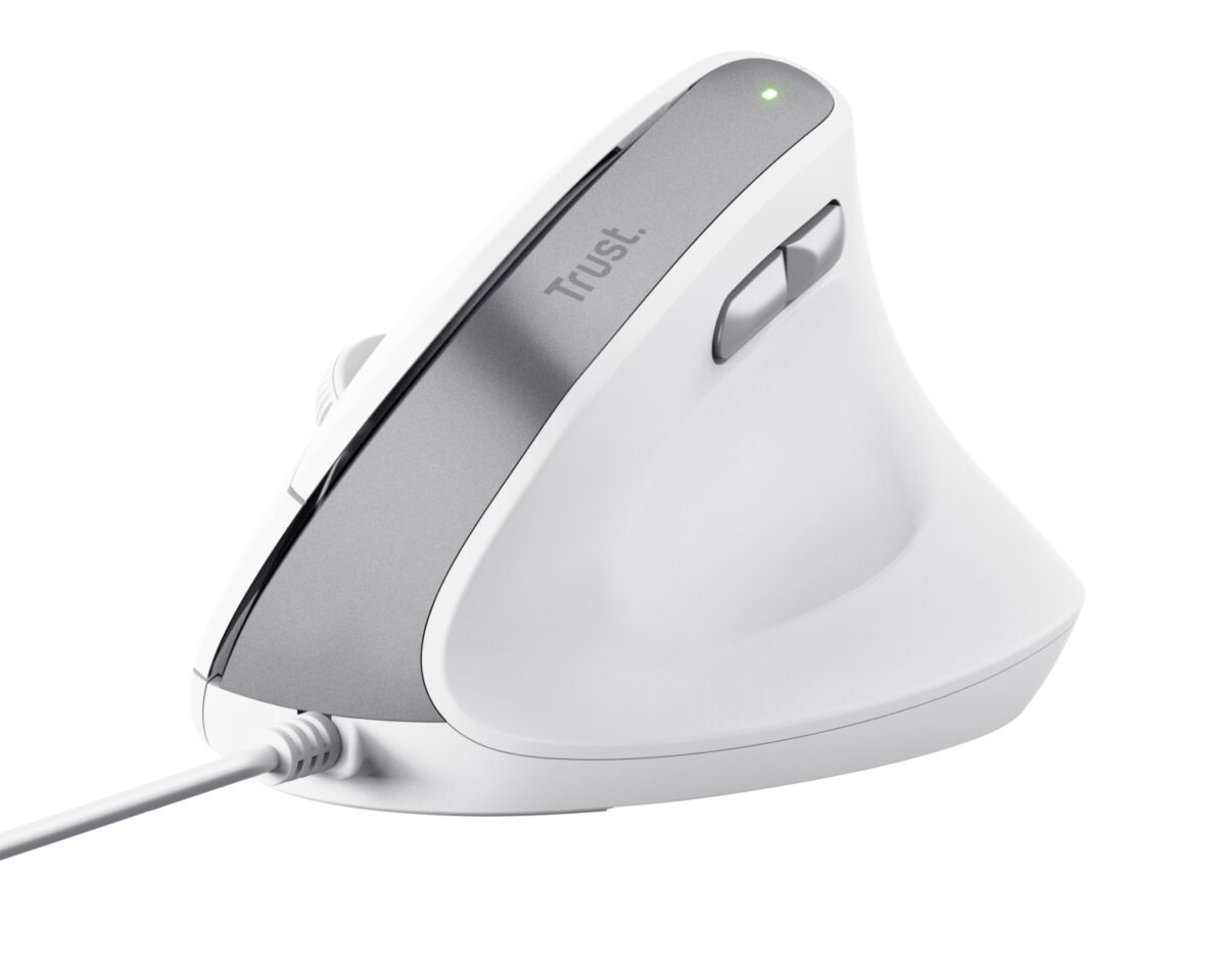 Alternative view of Ratón Vertical Trust Bayo II Óptico USB-A Blanco(25397)