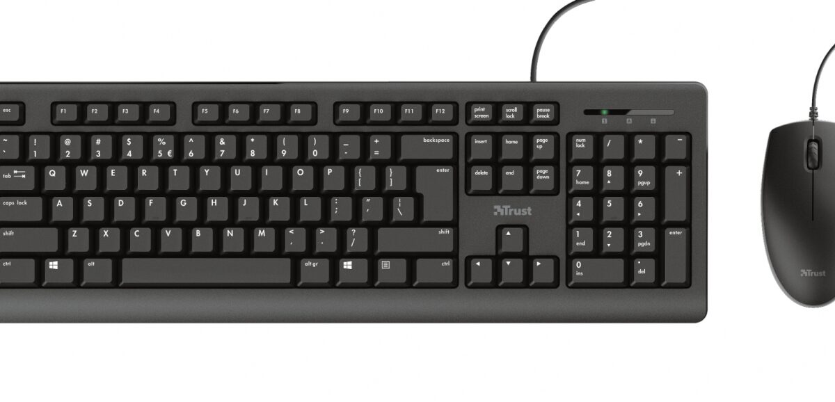 Alternative view of Teclado+Ratón Trust Primo USB-A 1.8m Negro (23972)
