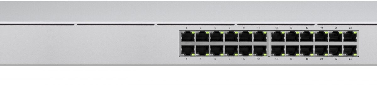 Alternative view of Switch Ubiquiti 24xRJ45 GbE 2xSFP Rack Plata (USW-24)