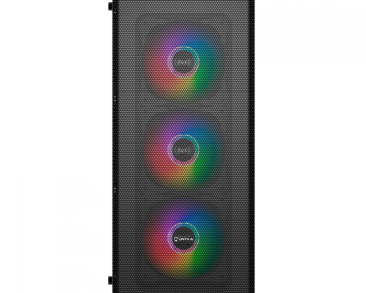 Alternative view of Caja UNYKA Mir 100 ARGB USB-A ATX Negra (UK511303)
