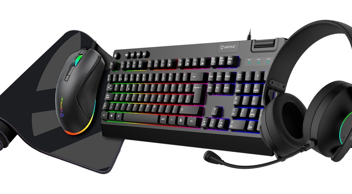 Alternative view of Pack Gaming UNYKA NOVA 4en1 RGB Negro (UK594008)
