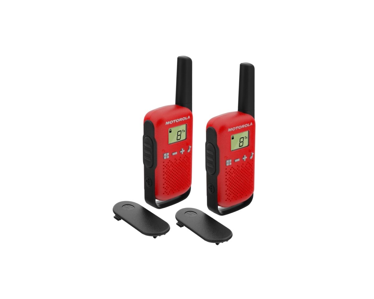 Alternative view of Walkie Talkie Motorola T42 Negro/Rojo (59T42REDPACK)