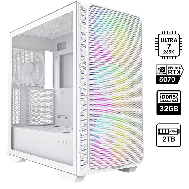 PcGaming Intel Ulta 7 265K/ 32Gb Ram/ nvme 2tb/ RTX5070 12GB / Windows 11