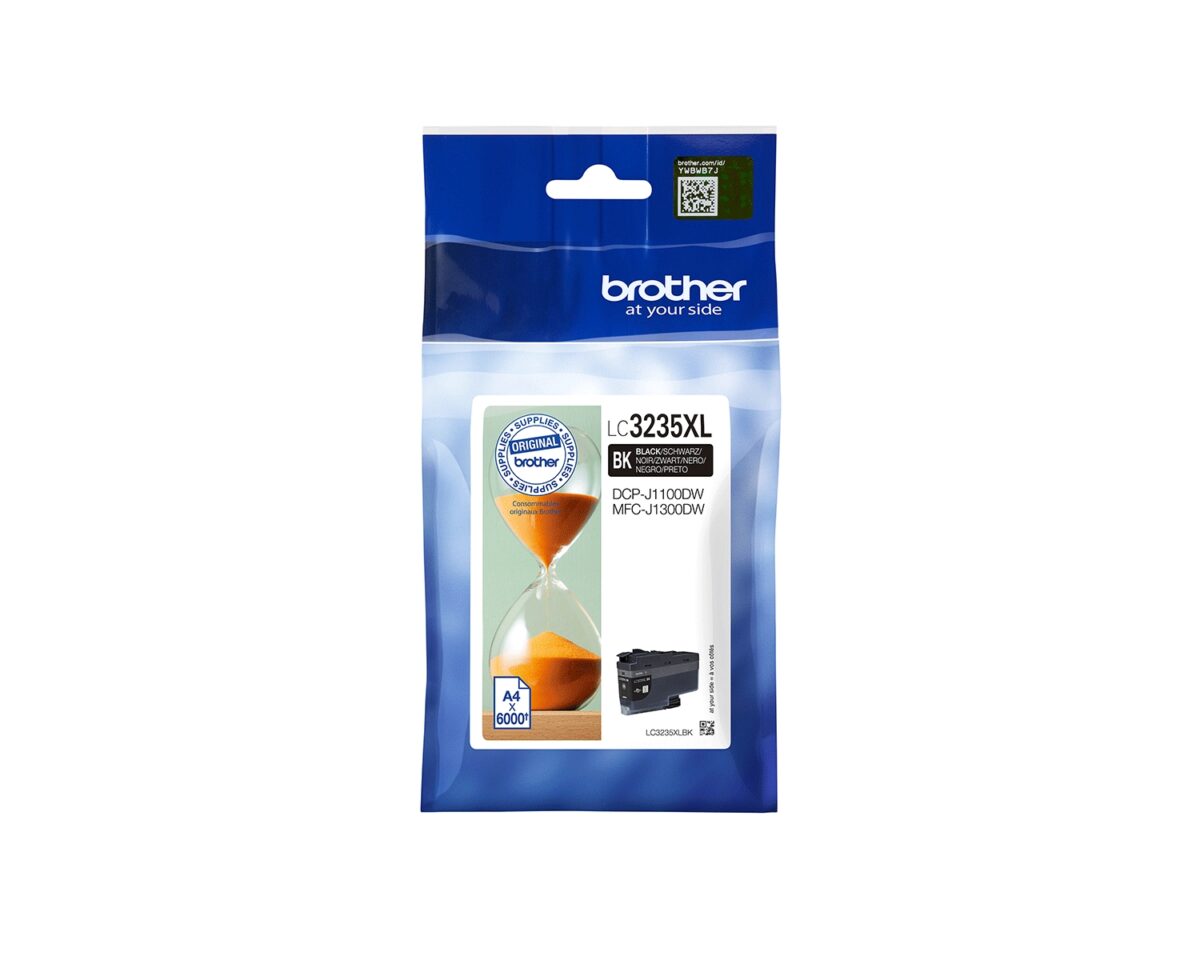Alternative view of Tinta BROTHER XL Negro 6000 páginas (LC3235XLBK)