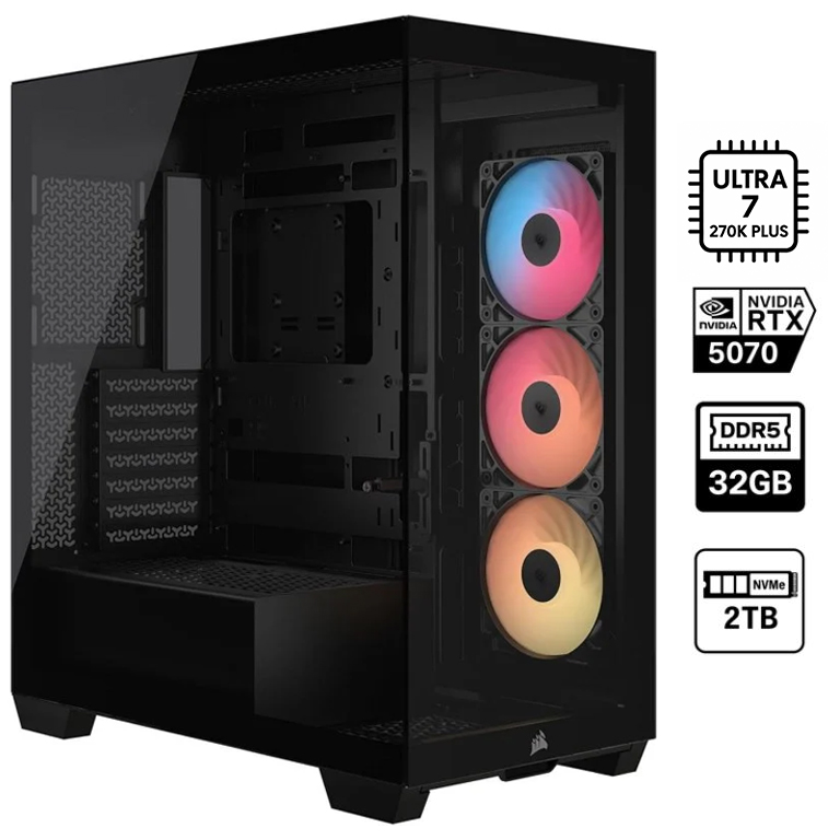 PcGaming Intel Ulta 7 270K Plus/ 32Gb Ram/ nvme 2tb/ RTX5070 12GB / Windows 11