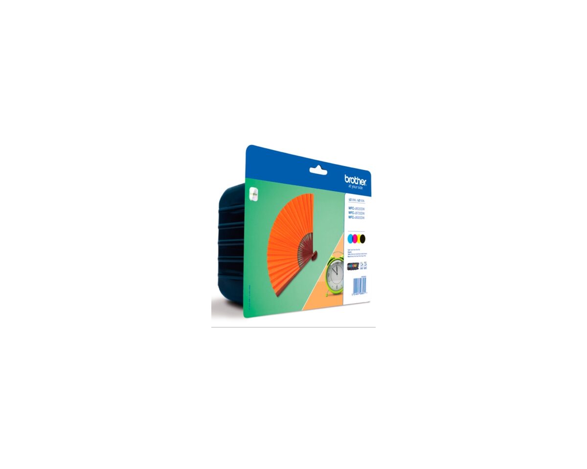 Alternative view of Tinta BROTHER XL Pack Negro/Tricolor (LC129XLVALBP)