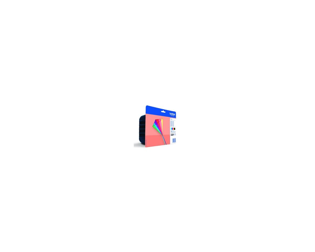 Alternative view of Tinta BROTHER Pack Negro/Tricolor (LC223VALBP)