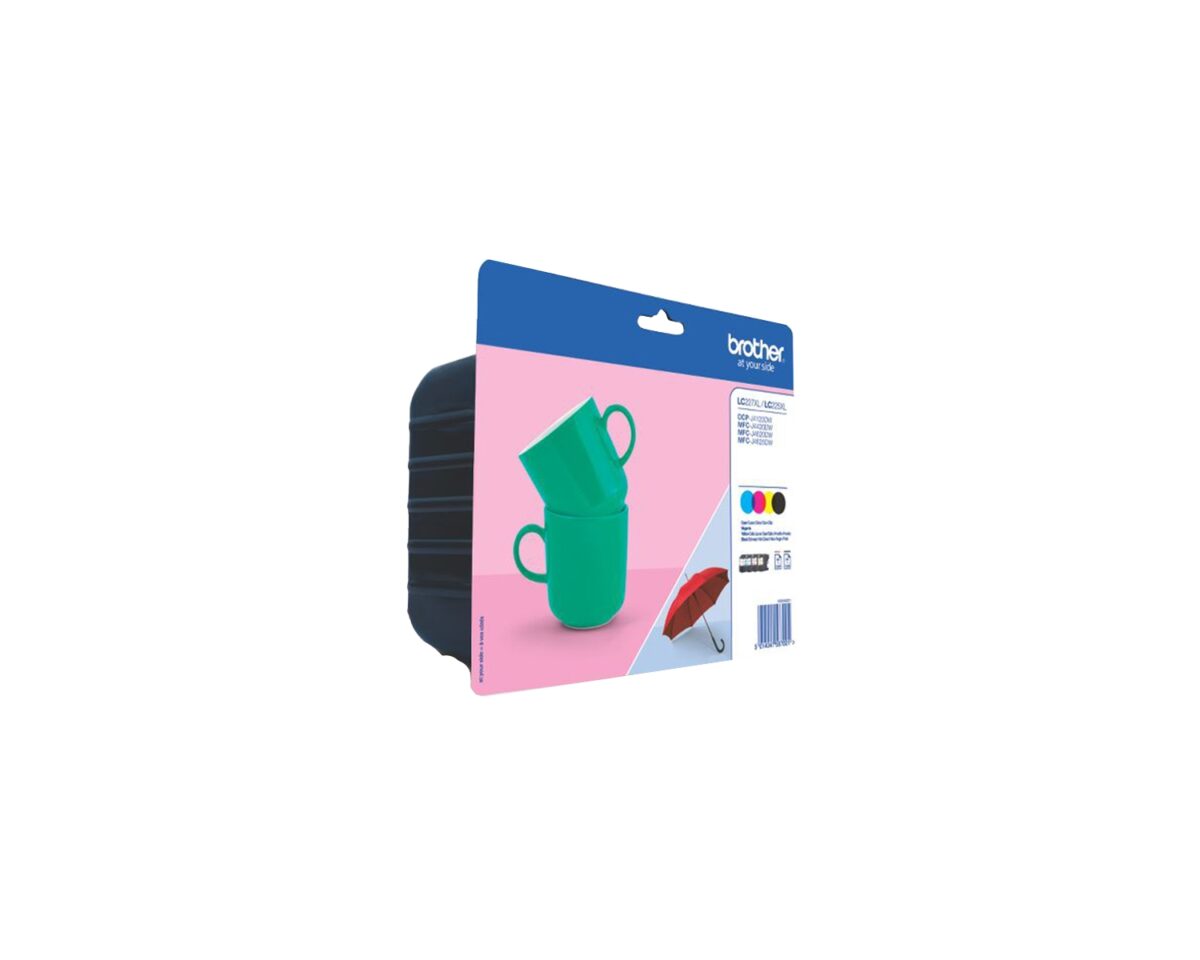 Alternative view of Tinta BROTHER XL Pack Negro/Tricolor (LC227XLVALBP)