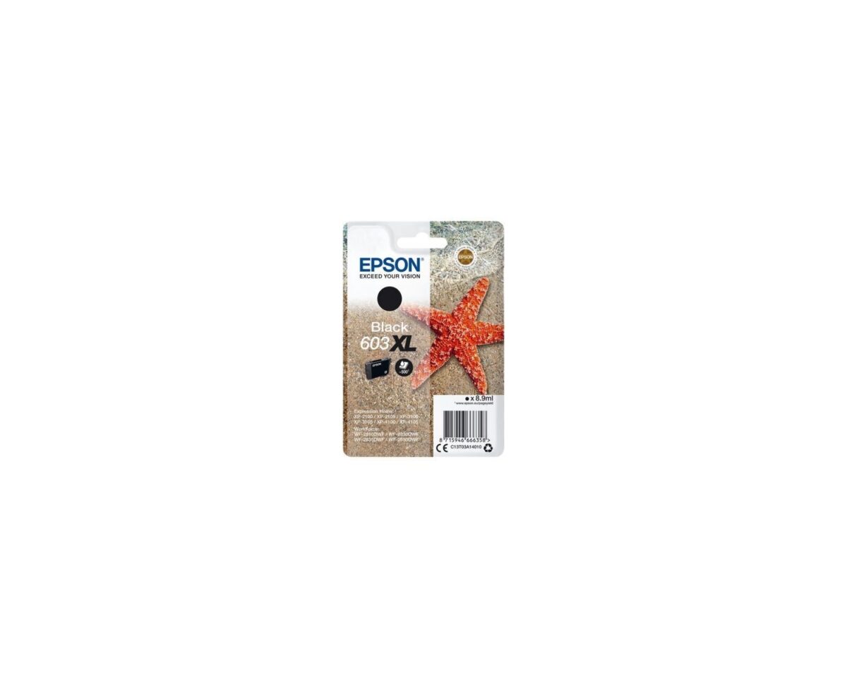 Alternative view of Tinta Epson 603XL Negro 8.9ml (C13T03A14010)