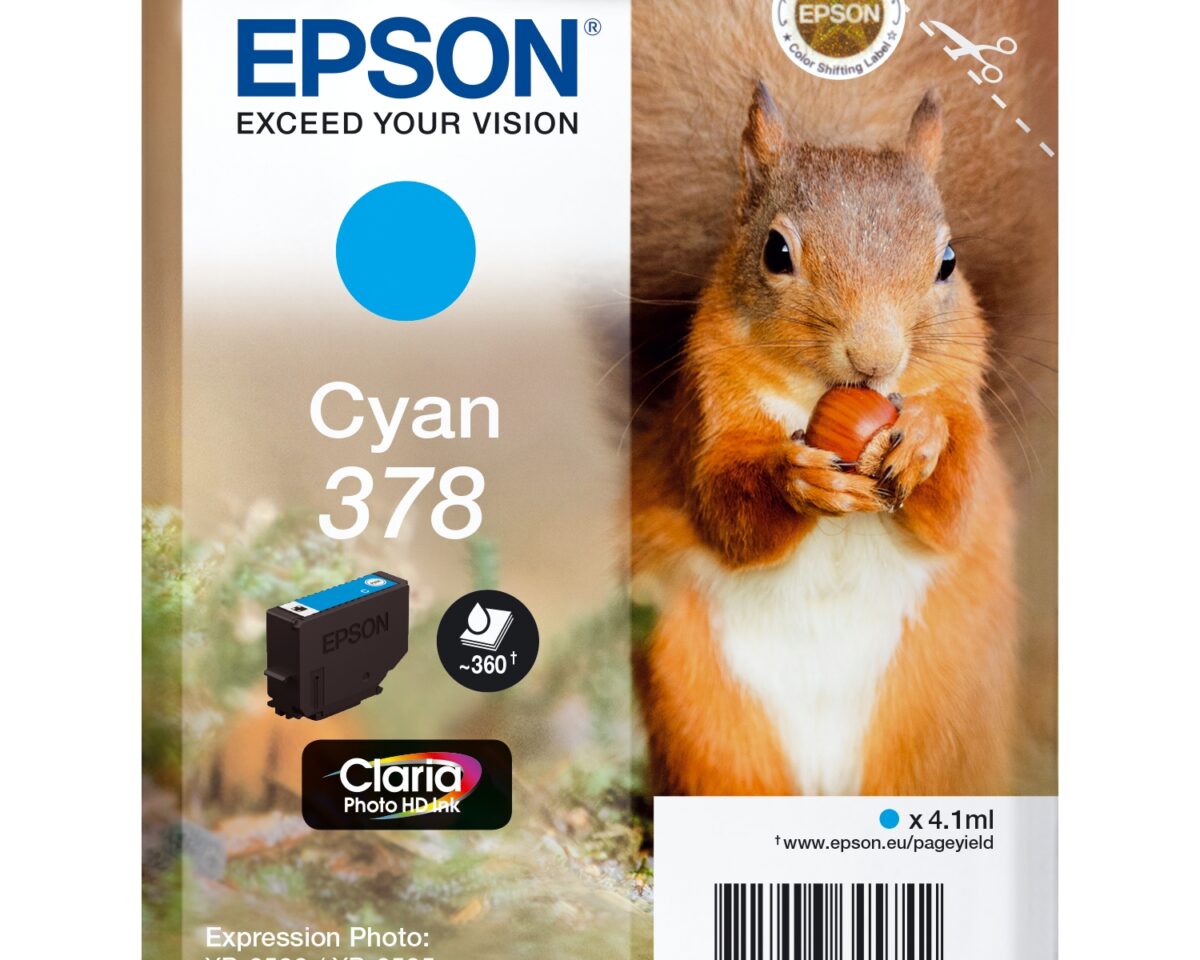 Alternative view of Tinta Epson 378 Cian Claria Photo (C13T37824010)