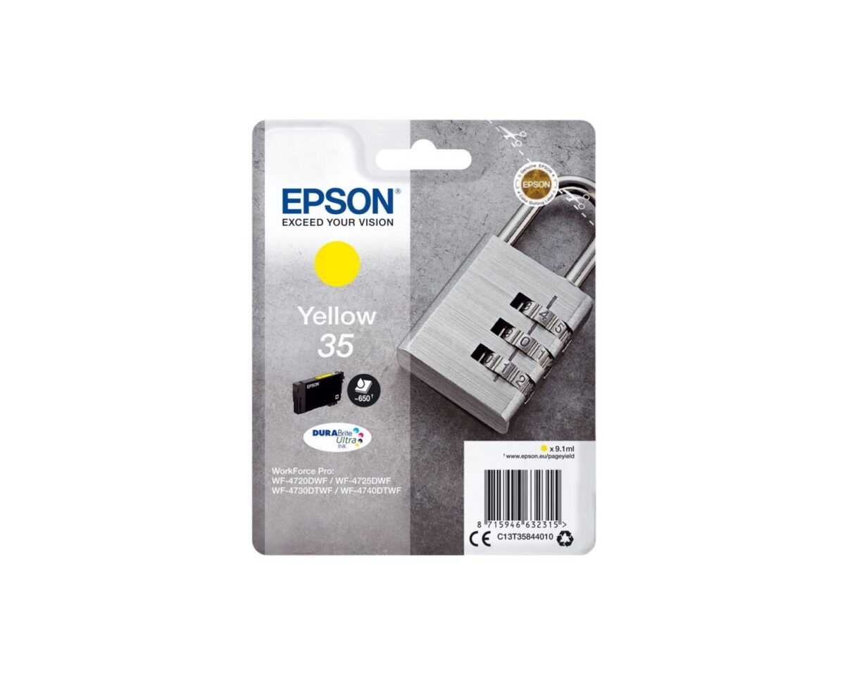 Alternative view of Tinta Epson 35XL Amarillo 20.3ml (C13T35944010)