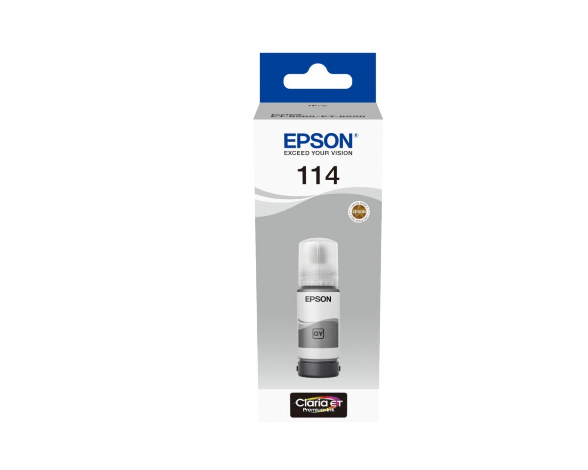 Alternative view of Botella Tinta Epson EcoTank 114 Gris 70ml (C13T07B540)