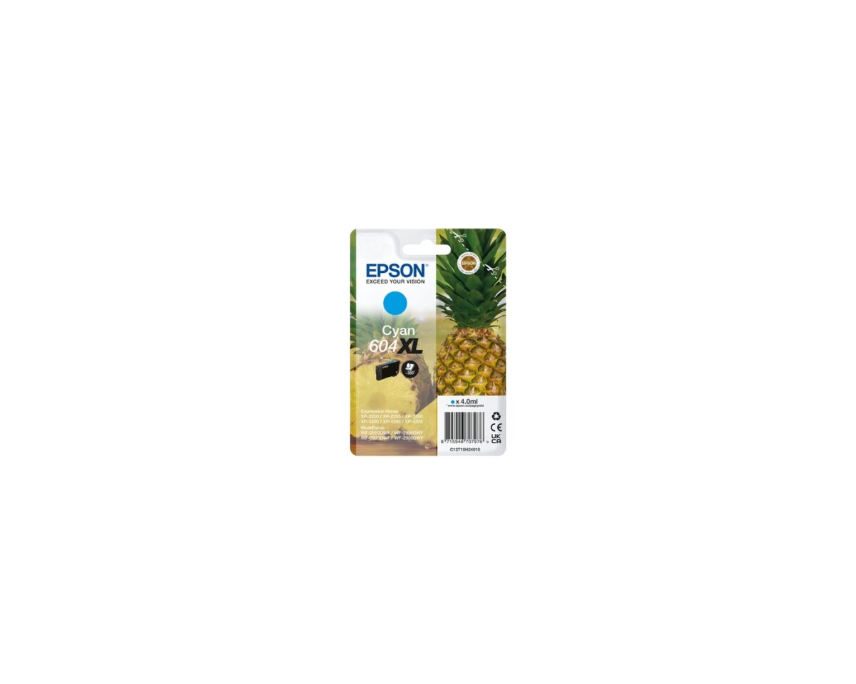 Alternative view of Tinta Epson 604XL Cian 4ml 350 páginas (C13T10H24010)