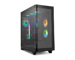 Caja Gaming NOX Ether ATX ITX Negra (NXHUMMERETHERBK)