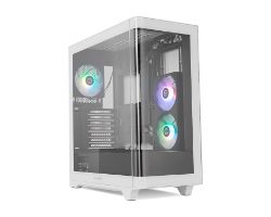 Caja NOX Ether ATX ITX Negra/Blanca (NXHUMMERETHERBW)