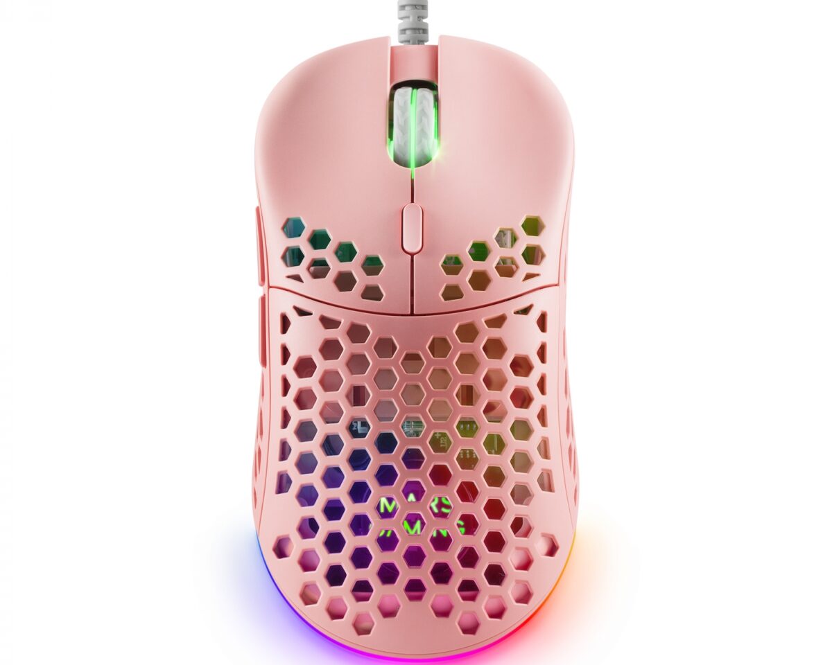Alternative view of Ratón Mars Gaming RGB USB-A 12800dpi Rosa (MM55P)