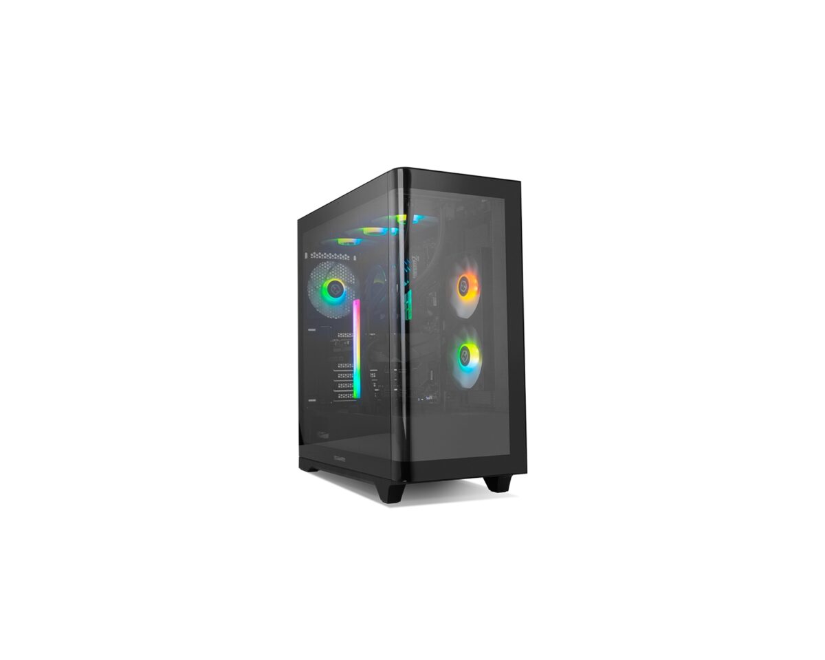 Alternative view of Caja Gaming NOX Ether ATX ITX Negra (NXHUMMERETHERBK)