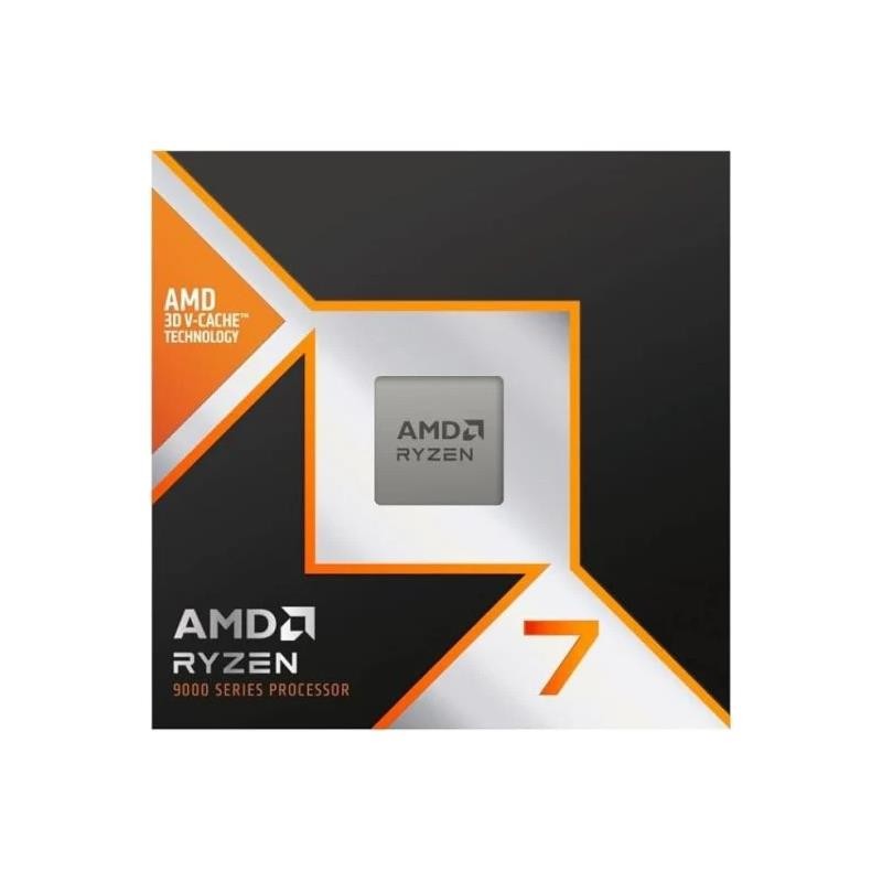 Alternative view of CPU AMD Ryzen 7-9800X3D AM5 4.7GHz (100-100001084WOF)