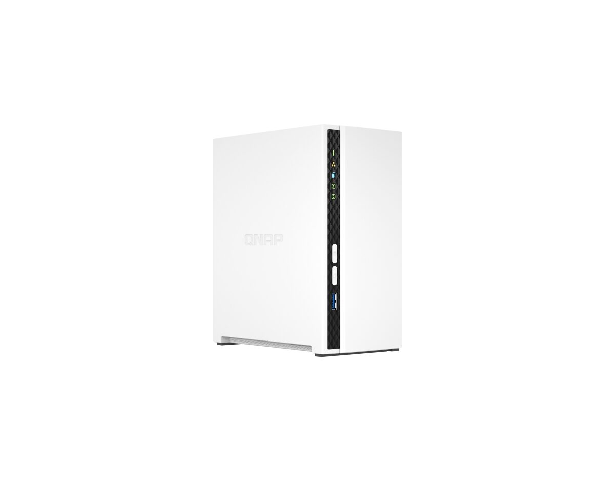 Alternative view of NAS QNAP 2Gb SATA2/3 USB RJ45 2 Bahías Blanco (TS-233)