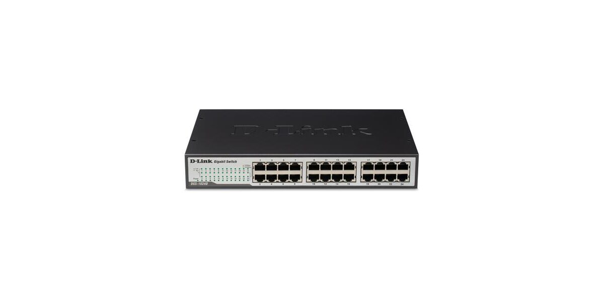 Alternative view of Switch D-Link 24xRJ45 GbE Rack 1U Negro (DGS-1024D)