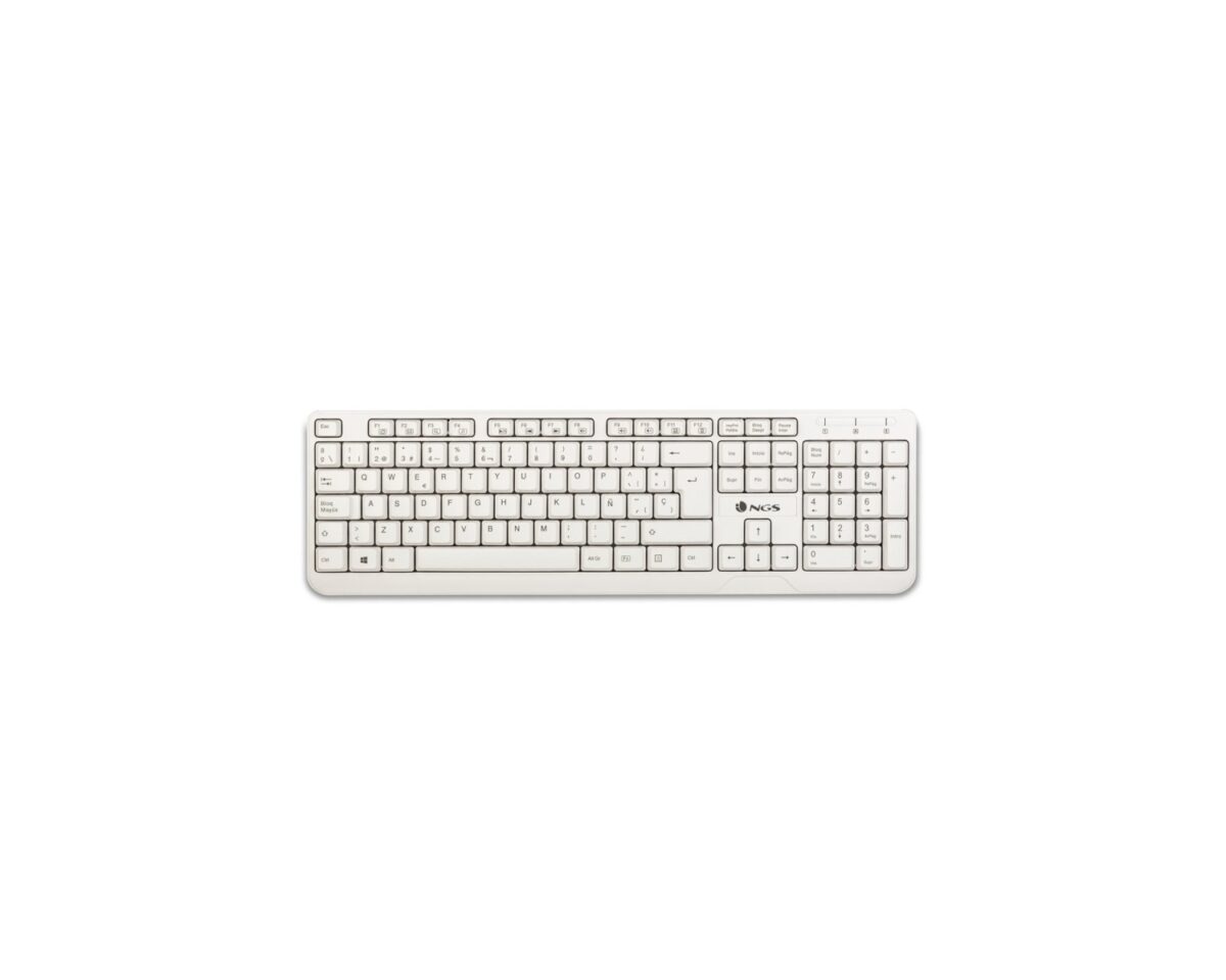 Alternative view of Teclado NGS Multimedia Spike USB 12 Teclas Blanco