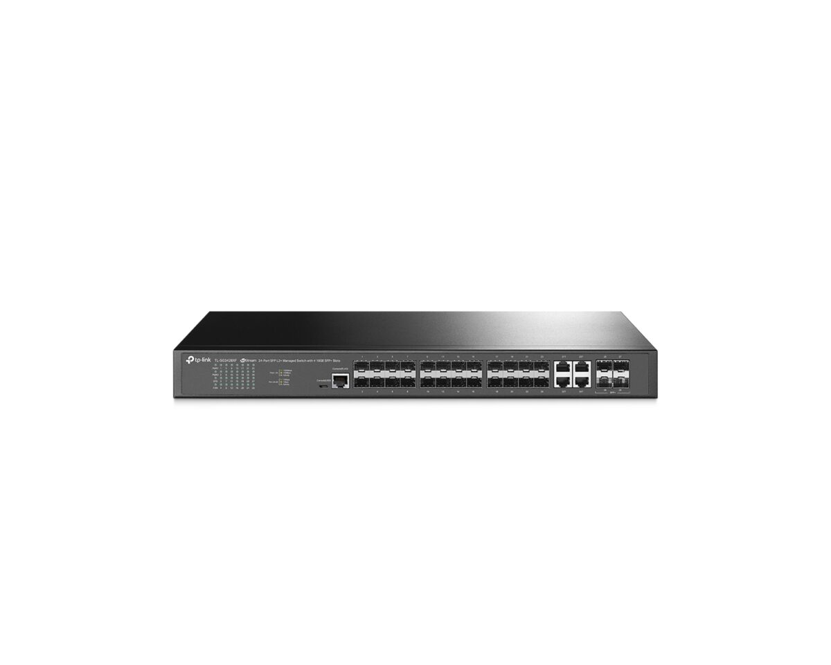 Alternative view of Switch TP-Link 20xSFP 4xRJ45/SFP 4xSFP+ (TL-SG3428XF)