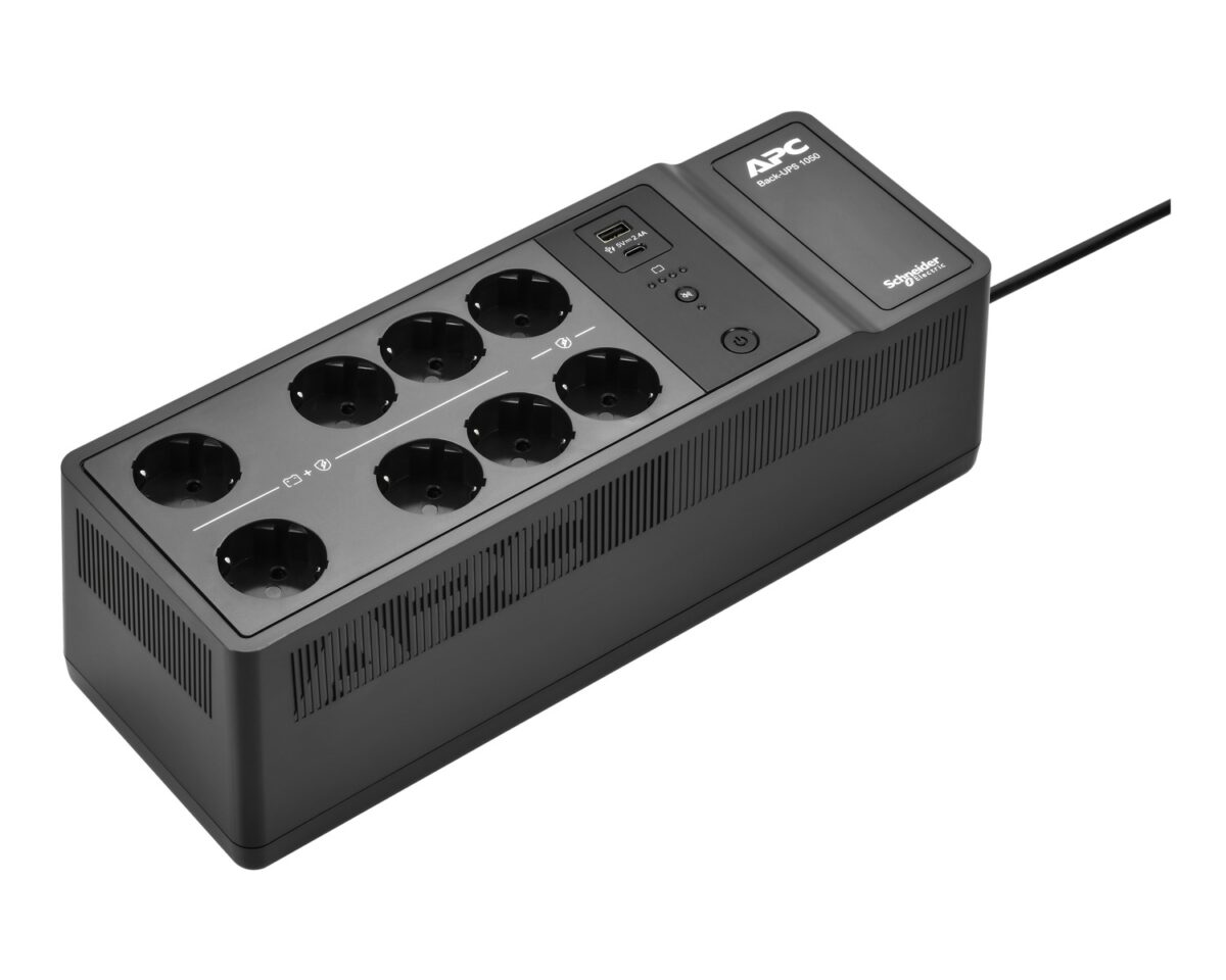 Alternative view of S.A.I. APC 1050VA 600W 8xSchuko USB-A/C (BE1050G2-GR)