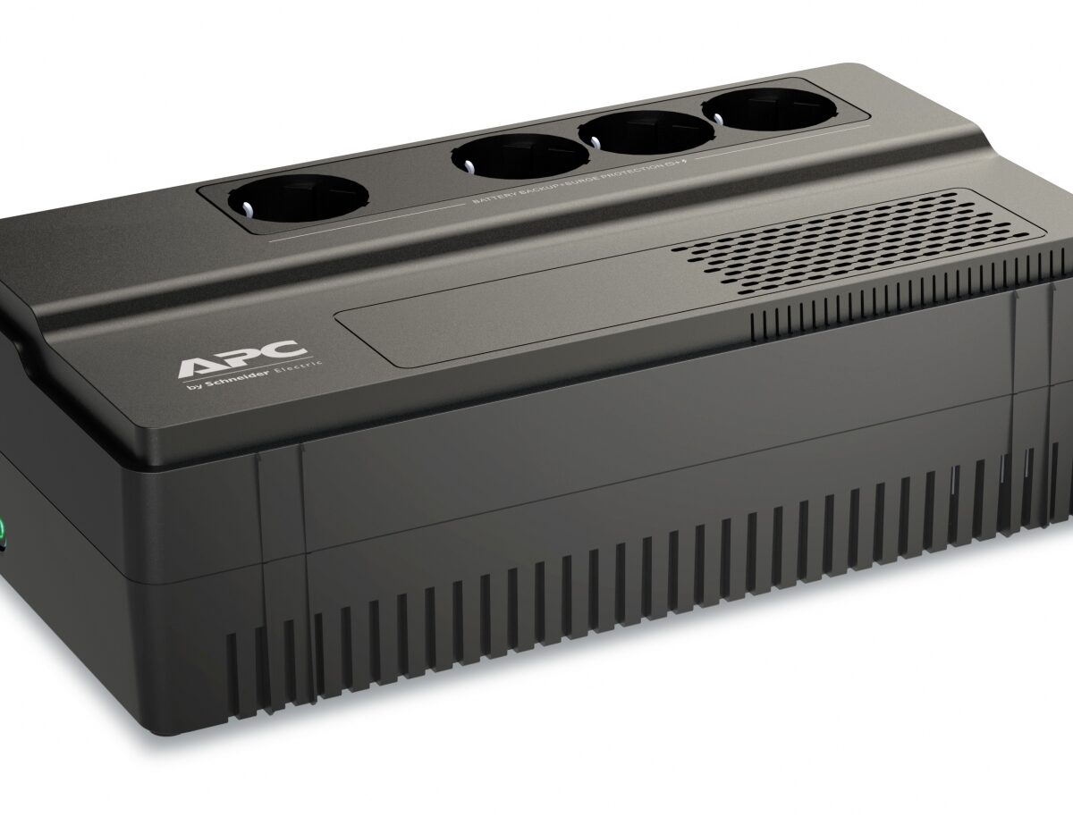 Alternative view of S.A.I. APC BV 1000VA 600W 4 Schuko (BV1000I-GR)