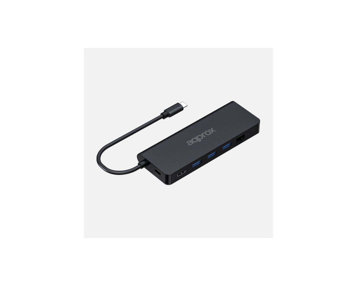 Alternative view of Docking Station Approx 8en1 USB-C a HDMI/DP/LAN (APPC53