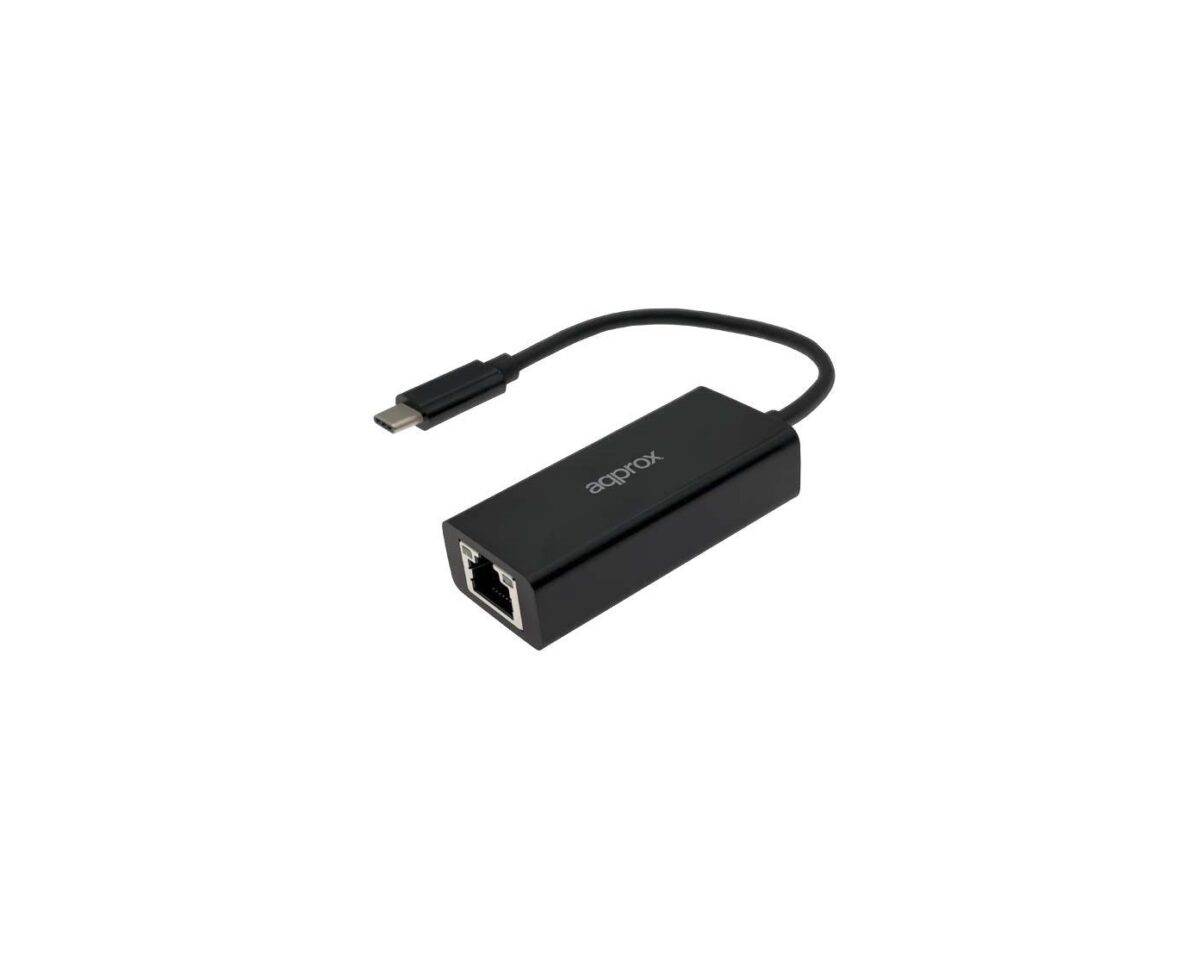 Alternative view of Adaptador Approx USB-C a RJ45 Negro (APPC43)