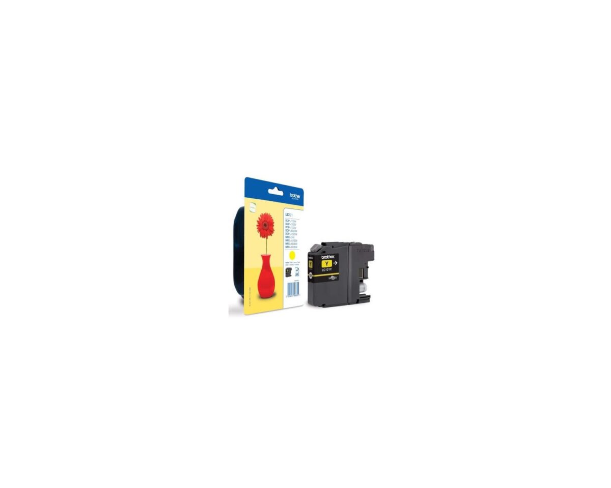Alternative view of Tinta BROTHER Amarillo 300pag (LC121YBP)