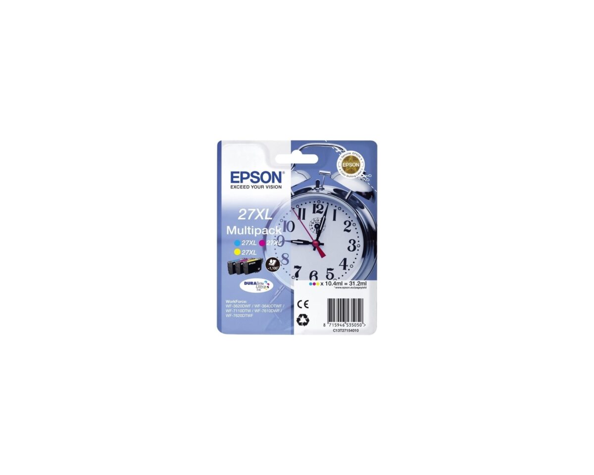 Alternative view of Tinta Epson 27XL T2715 Pack 3 Colores (C13T27154012)