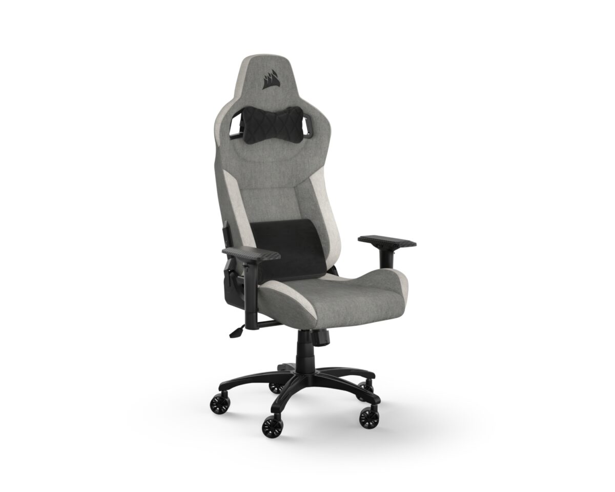 Alternative view of Silla Gaming Corsair T3 Rush Gris/Blanc (CF-9010058-WW)
