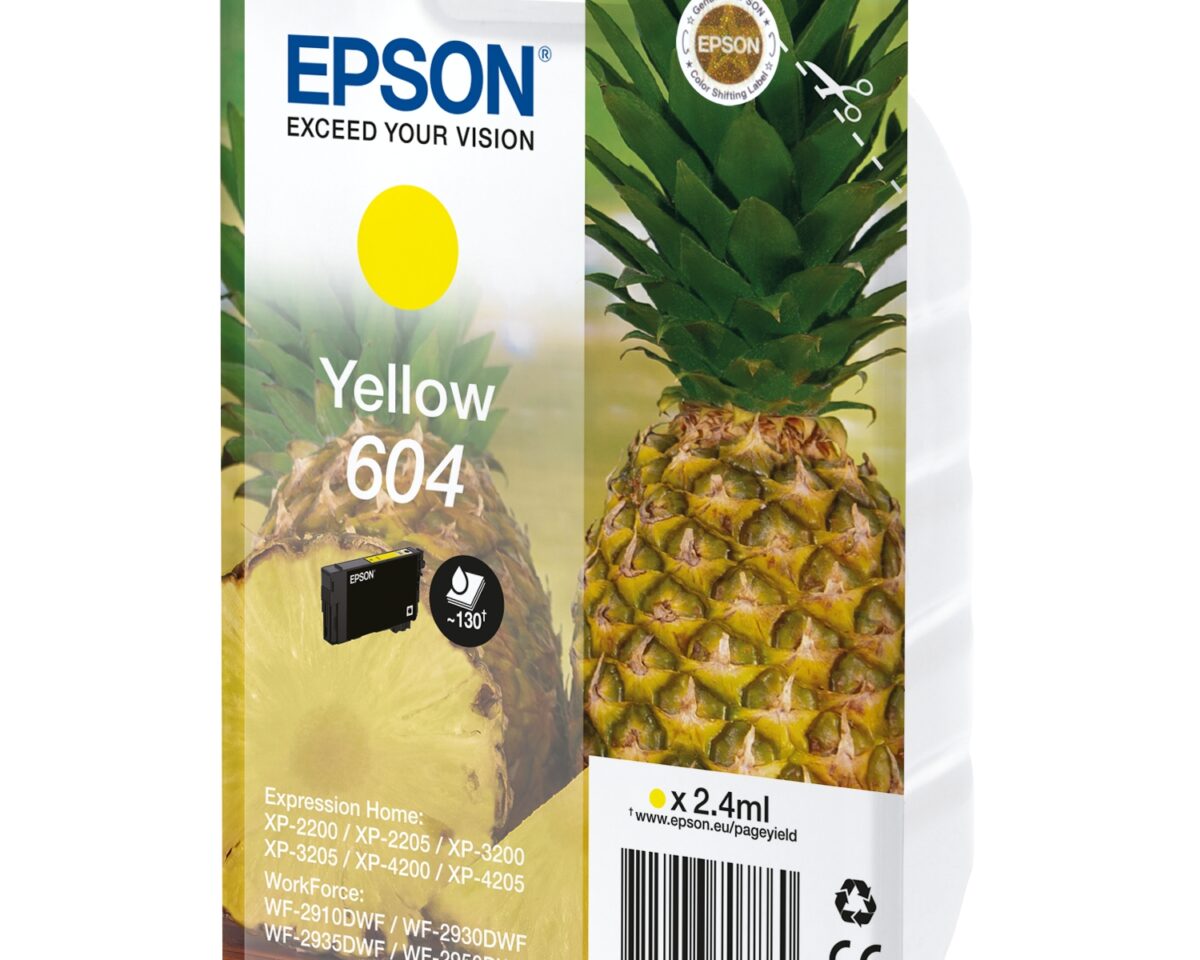 Alternative view of Tinta Epson 604 Amarillo 2.4ml (C13T10G44020)