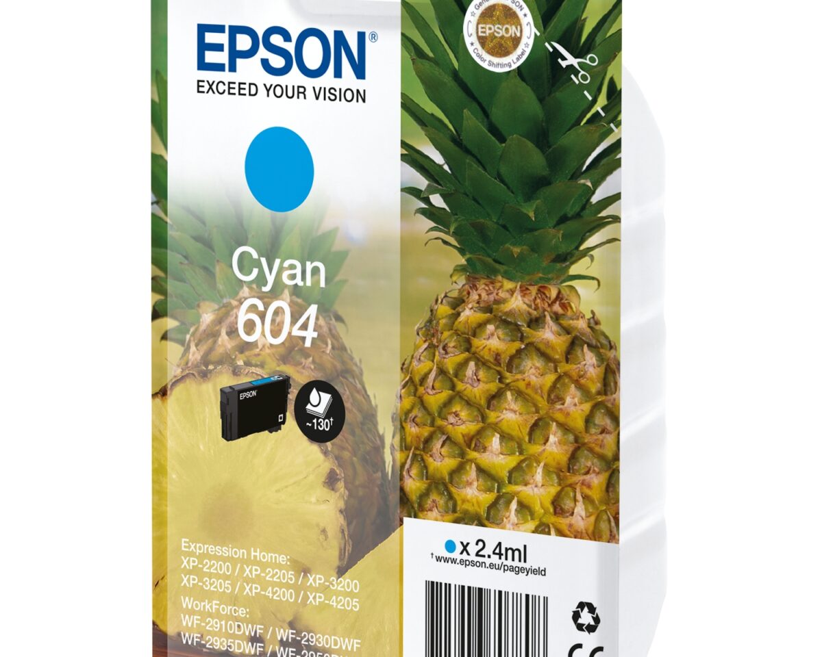 Alternative view of Tinta Epson 604 Cian 2.4ml (C13T10G24020)