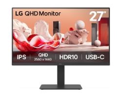 Monitor LG 27" IPS QHD Pivot/Reg USB-C DC (27BA65QB-B)