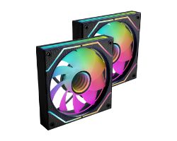 Ventilador Mars Gaming ARGB Kit 2 Negro (MF3DPROX2R)
