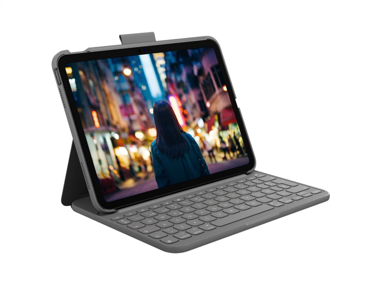 Alternative view of Funda con Teclado LOGITECH Slim Folio Gris (920-011426)