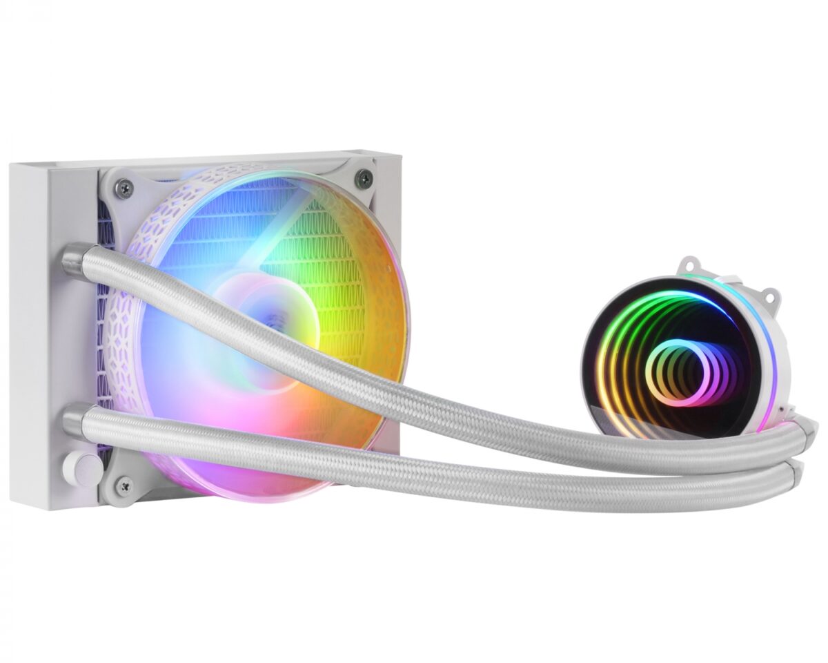 Alternative view of Ref. Líq. CPU Mars Gaming 200W FRGB Blanca (MLONE120W)