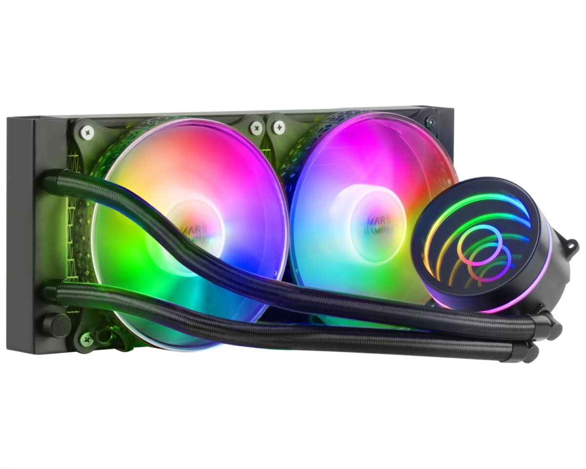 Alternative view of Ref. Líq. CPU Mars Gaming 400W FRGB Negra (MLONE240)