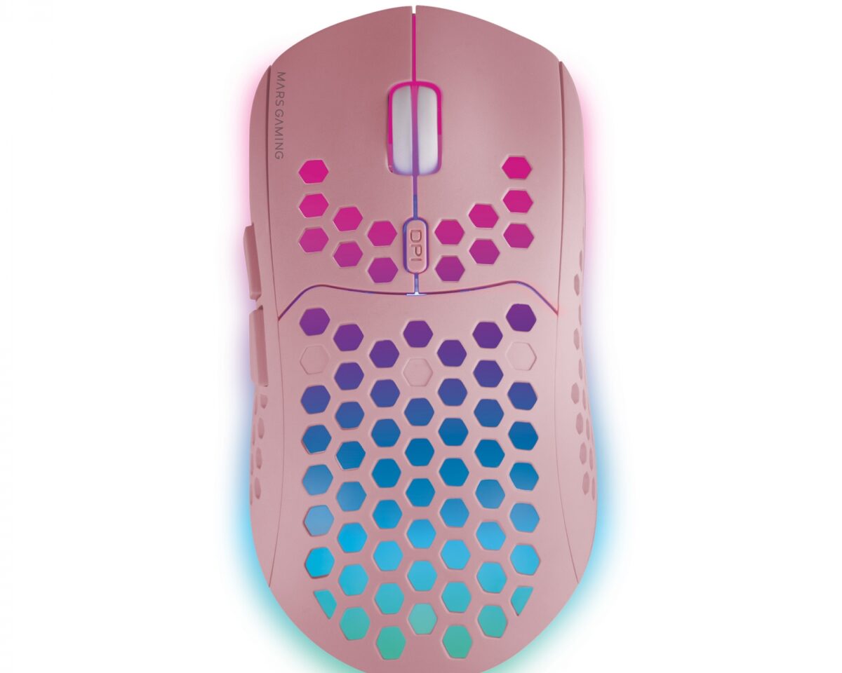 Alternative view of Ratón Mars Gaming RGB RF 3200dpi Rosa (MMW3P)