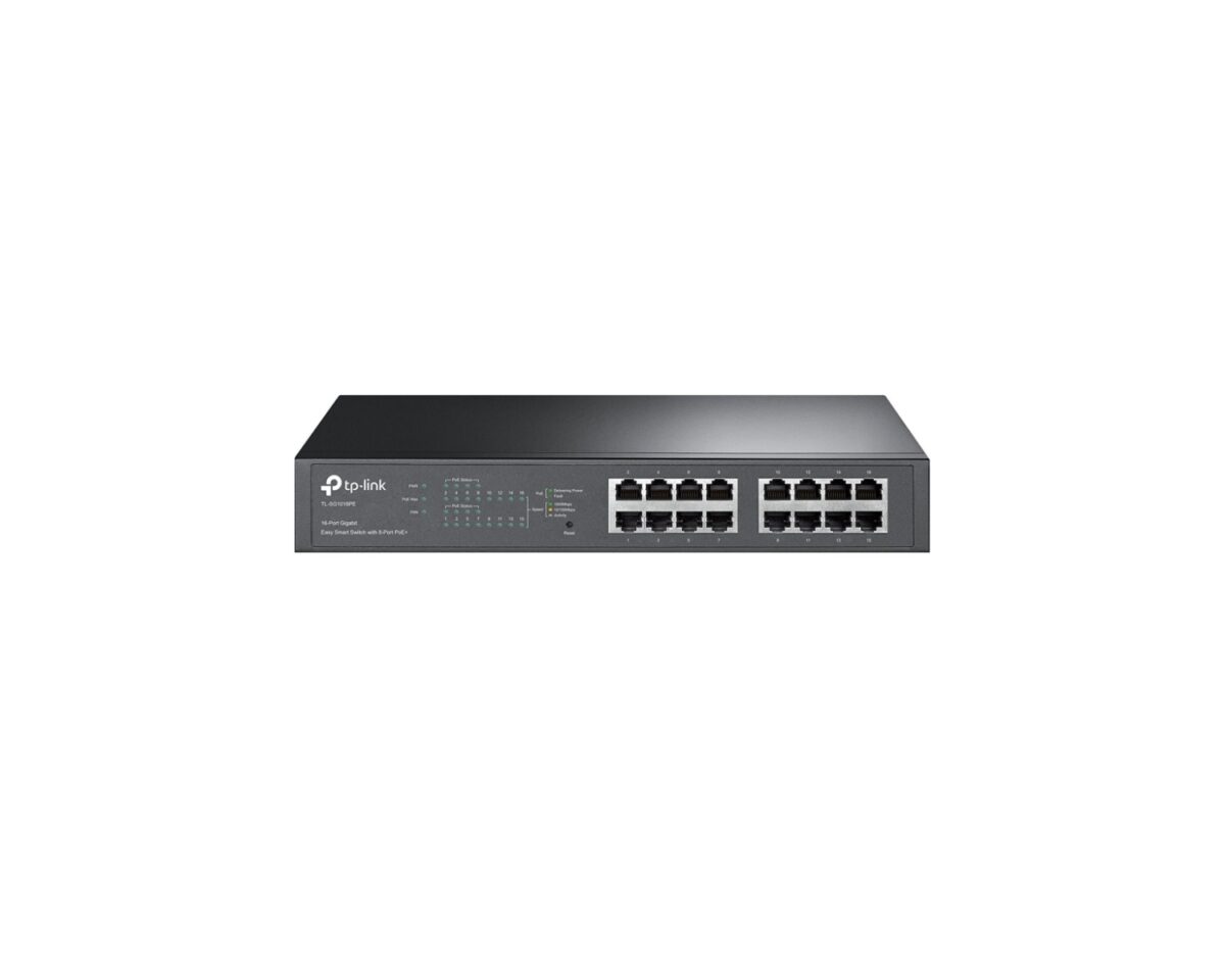 Alternative view of Switch TP-Link 16xRJ45 PoE+ Rack 1U Negro (TL-SG1016PE)