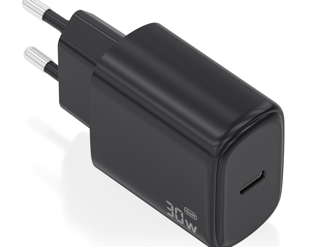 Alternative view of Cargador Pared AISENS 1xUSB-C 30W Negro (A110-0976)