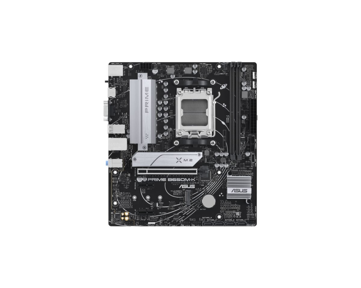 Alternative view of ASUS PRIME B650M-K: (AM5) 2DDR5 VGA HDMI RJ45 mATX