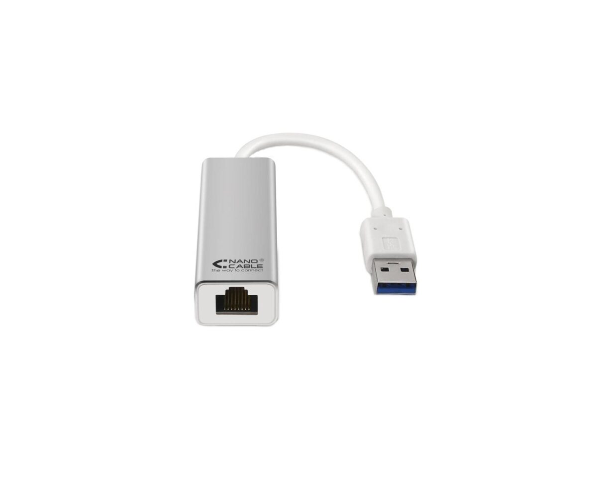 Alternative view of Adaptador Nanocable USB 3.0 a RJ45 Plata (10.03.0401)