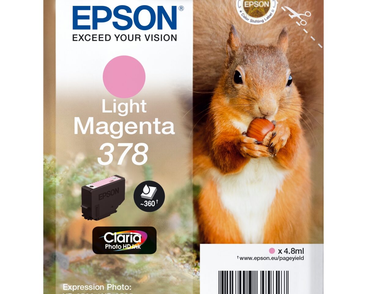 Alternative view of Tinta Epson Magenta Claro 378 Claria Phot(C13T37864010)