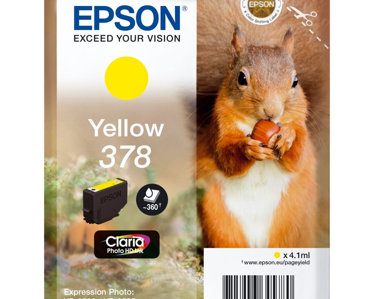 Alternative view of Tinta Epson 378 Amarillo Claria Photo (C13T37844010)