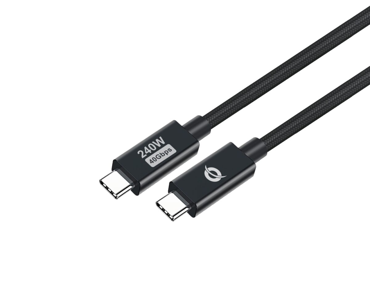 Alternative view of Cable CONCEPTRONIC USB-C M/M 240W 1.2m Negro(ETTA04B12)