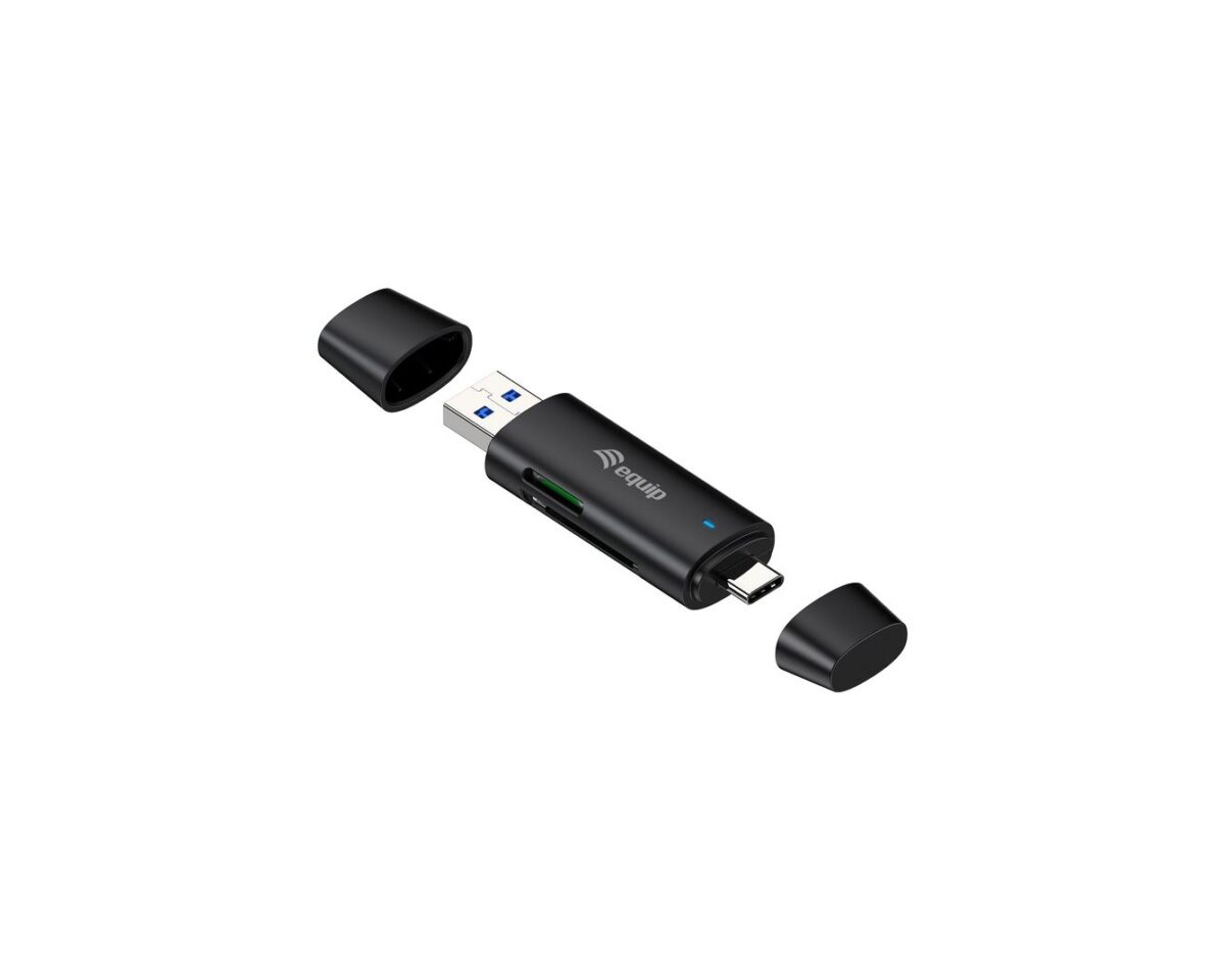 Alternative view of Lector de Tarjetas EQUIP USB-A/USB-C Negro (245462)