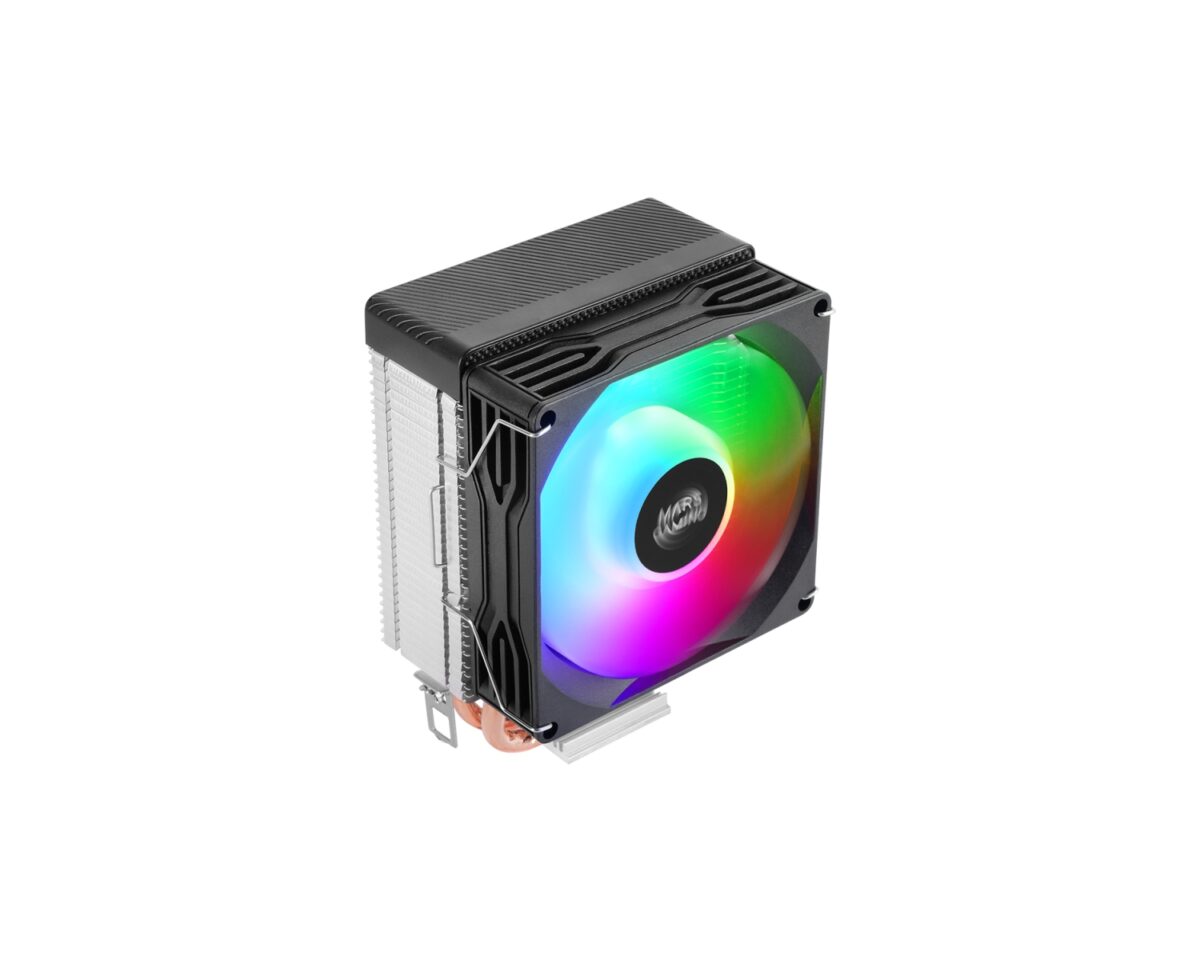 Alternative view of Ventilador CPU Mars Gaming FRGB 9cm Negro (MCPUX2)